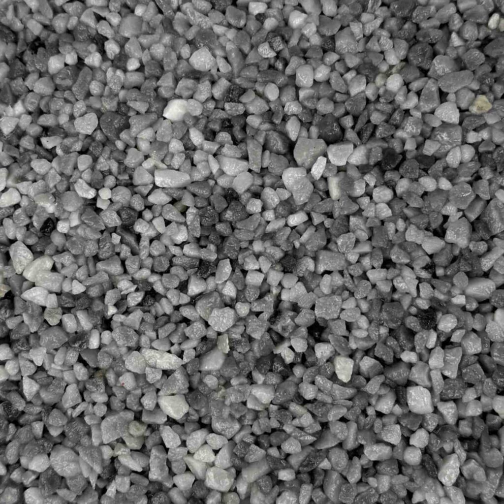 Azzuro Blue resin bound aggregate colour for driveways, patios and pathways. Premium resin bound surfacing by Kola Construction, serving Dorset, Bournemouth, Poole and London.
